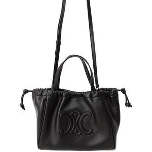 Celine Cuir Triomphe Cabas Drawstring Bag